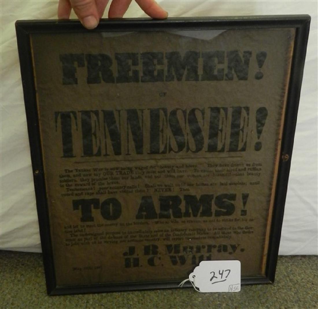 Framed broadside print (1 of 1)