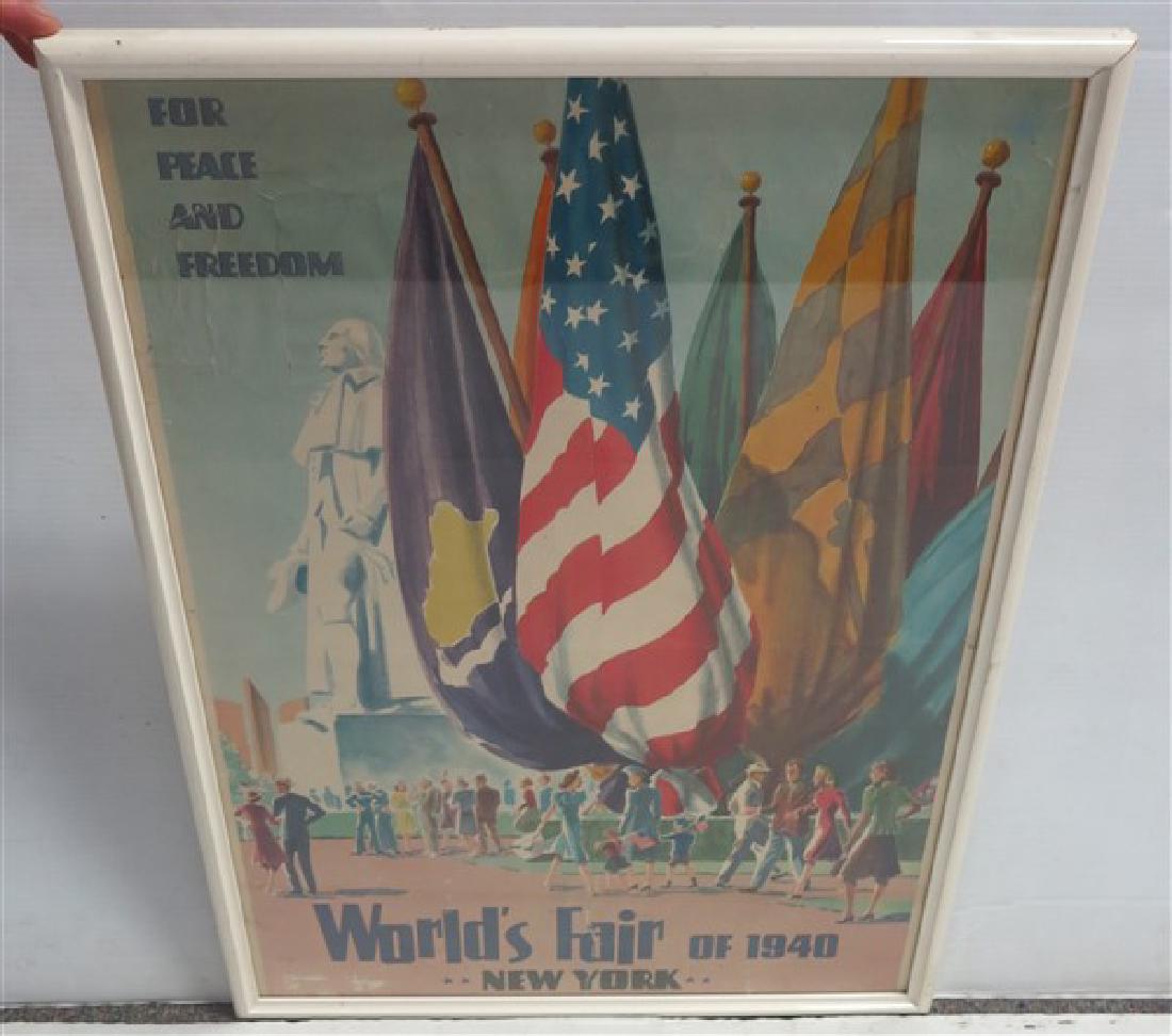 1940's world's fair poster "as is" (1 of 1)
