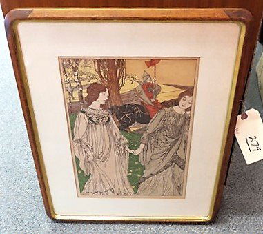 Colored print signed Robert Engels (1 of 1)