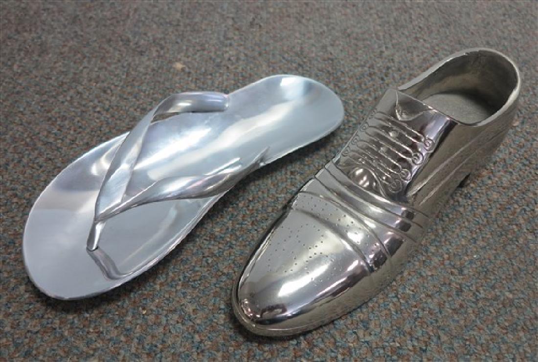 2 chrome shoes: 2 chrome shoes