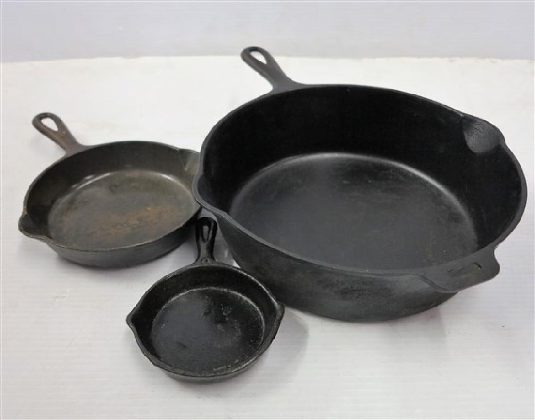 3 Griswold Frying Pans