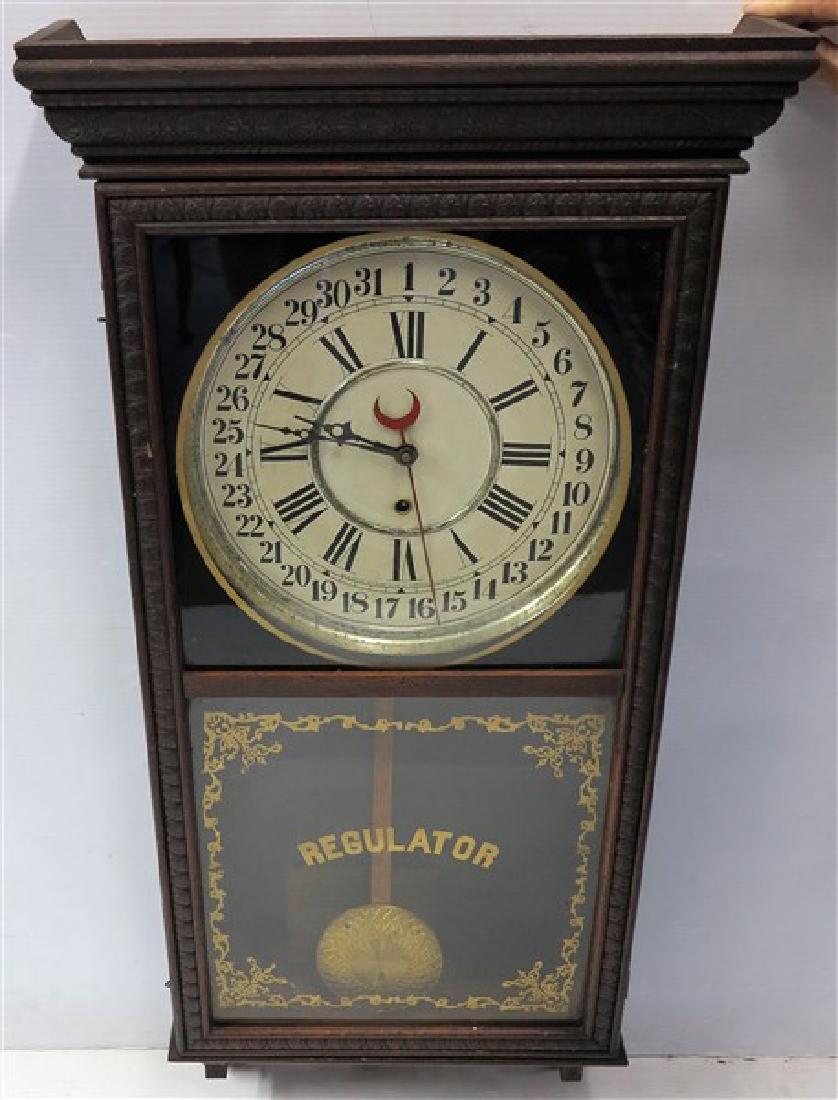 Sessions Calendar Dial Regulator Clock