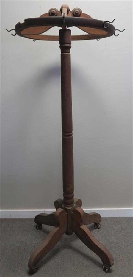 Vintage oak coat tree