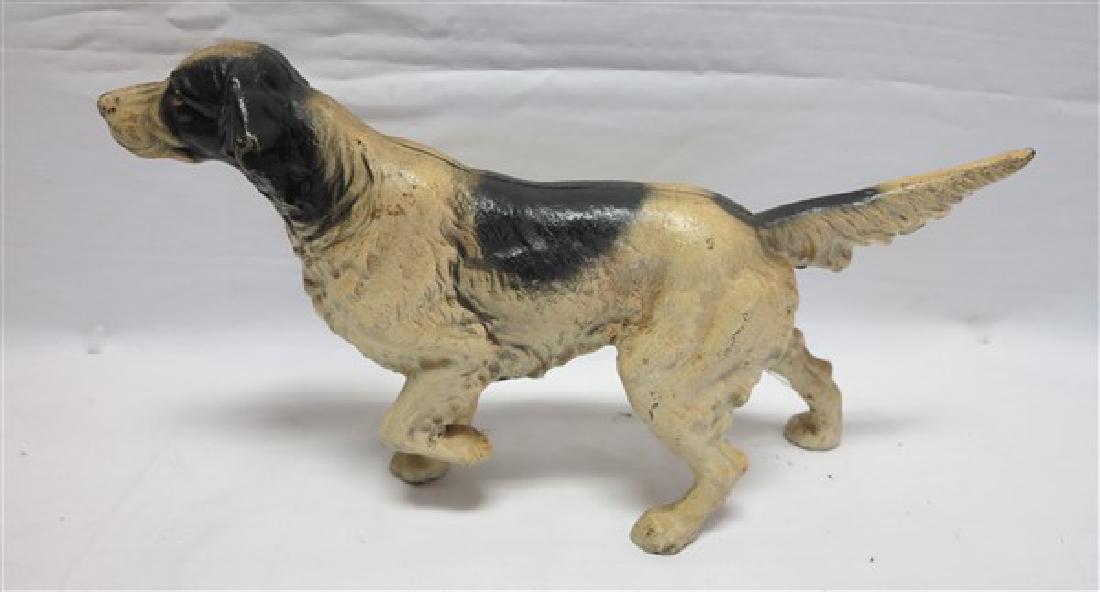 Cast iron "pointer" doorstop: Cast iron "pointer" doorstop- 15.25"l