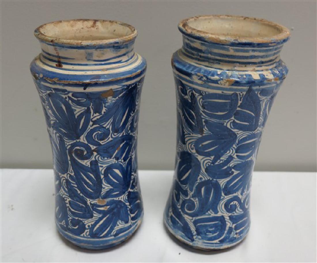 2 19th century 11 1/2" apothecary jars: 2 19th century 11 1/2" apothecary jars