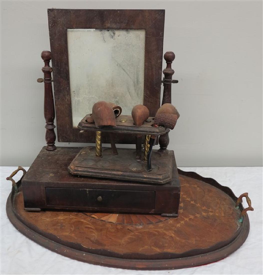 Pipe Rack, dresser mirror & Tray: Pipe Rack, dresser mirror & Tray