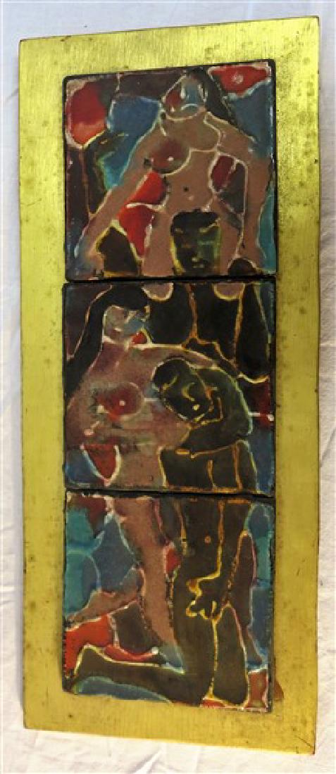 Framed 3 tile abstract: Framed 3 tile abstract