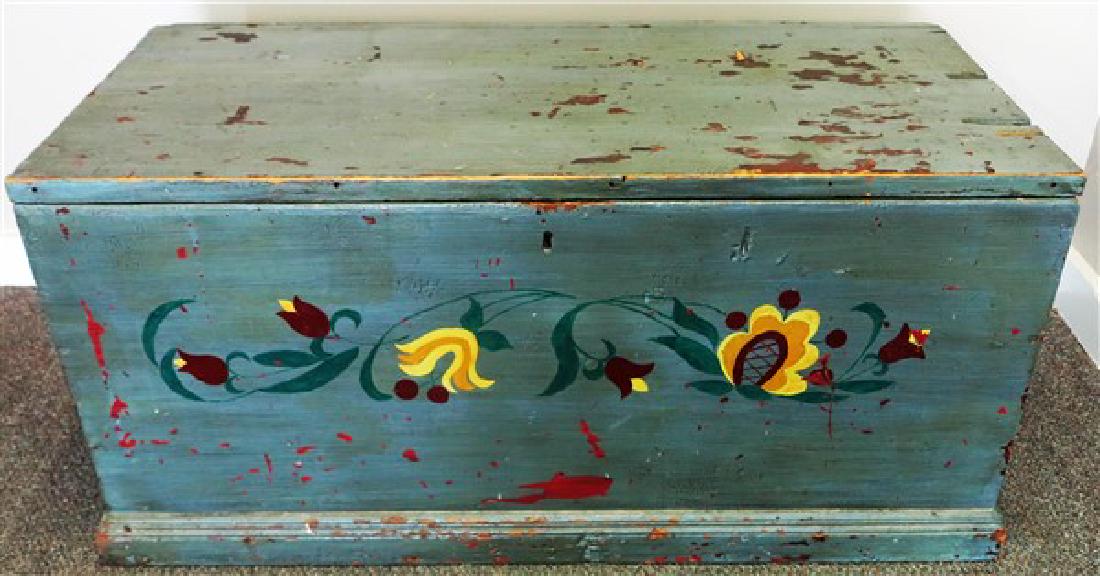 Hand painted country box: Hand painted country box