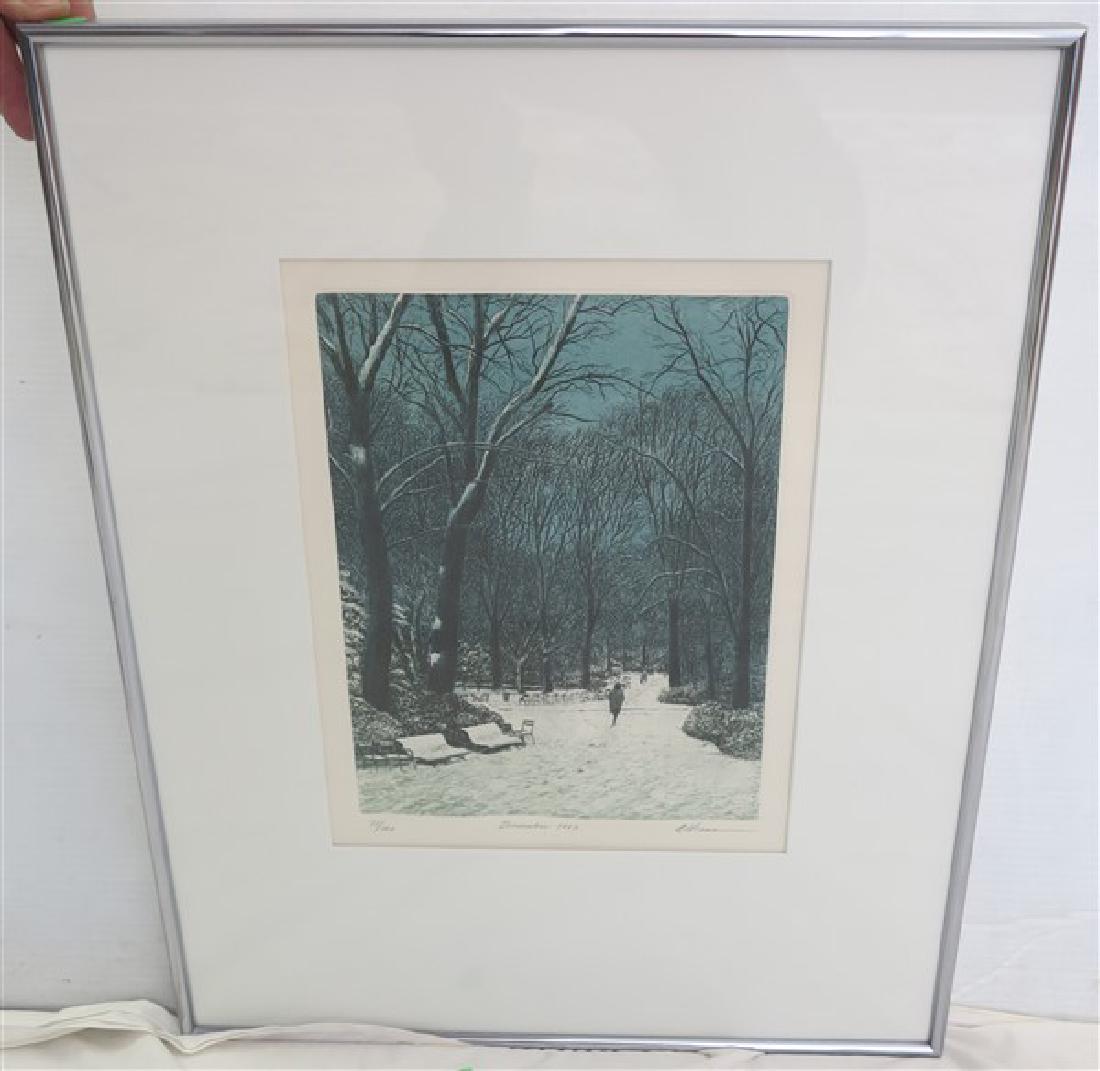 Harold Alman Lithograph 9 X 11 1/2 "December 1983" (1 of 1)