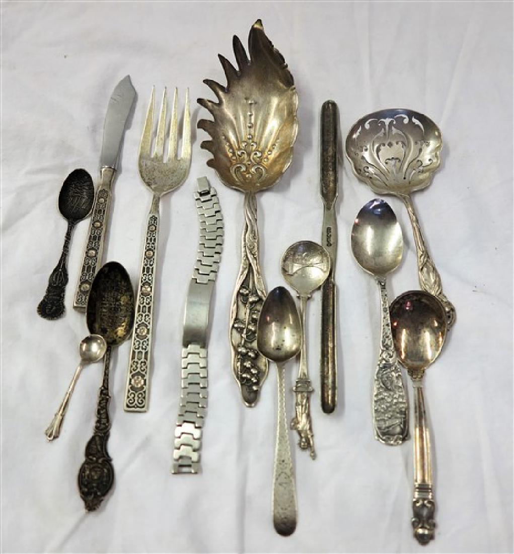 Misc. tray lot of sterling silver, gorham, etc. (1 of 1)