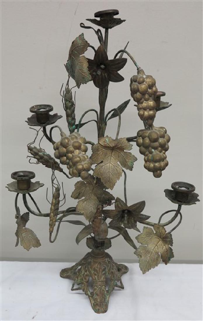 5 light brass candelabra (1 of 1)