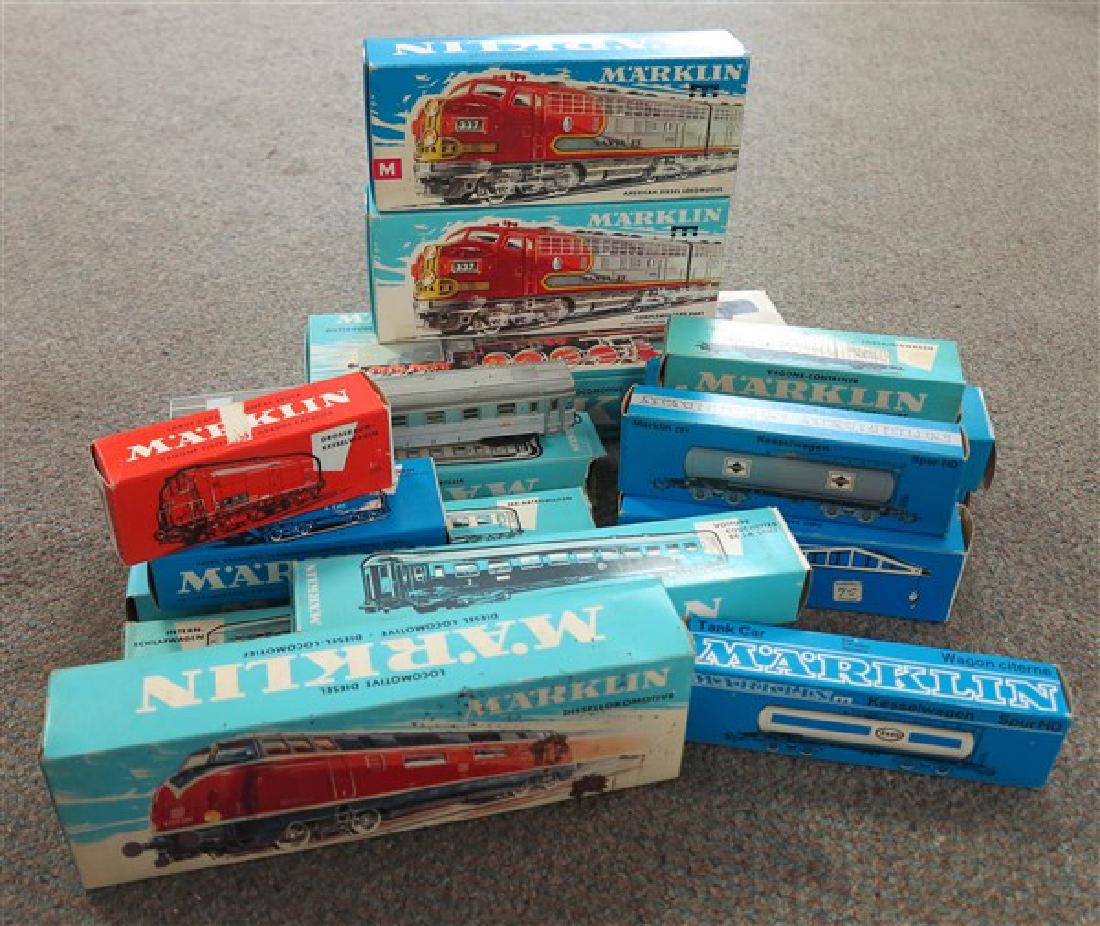 Lot of Marklin toy trains (1 of 3)