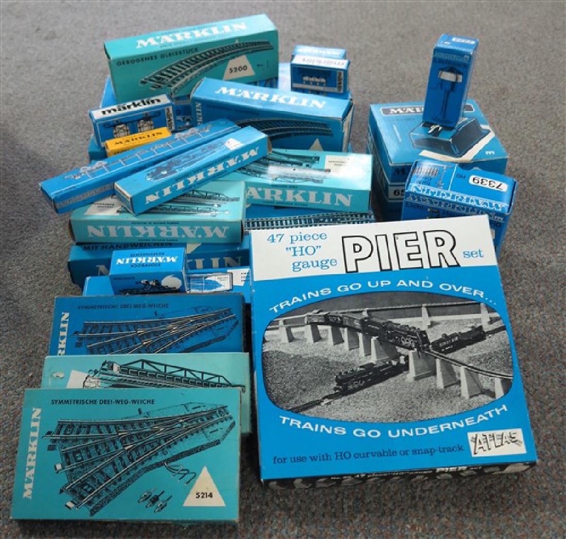 Large lot of toy trains, related items, tracks ect (1 of 9)