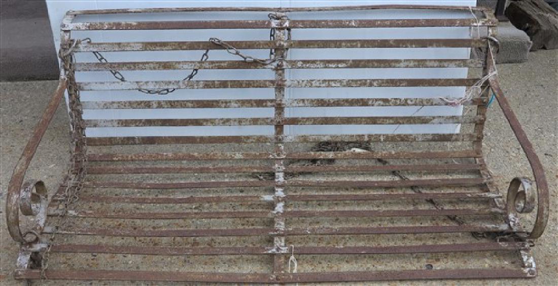 Iron hanging porch swing (1 of 1)