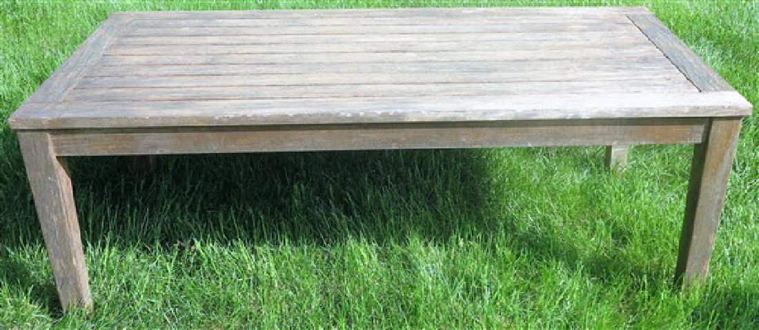 Kingsley Bate teak coffee table 51 1/2L X 25 1/2W X 18: Kingsley Bate teak coffee table 51 1/2L X 25 1/2W X 18 3/4H