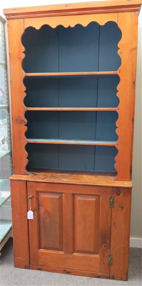 Open pine country cupboard (1 of 1)