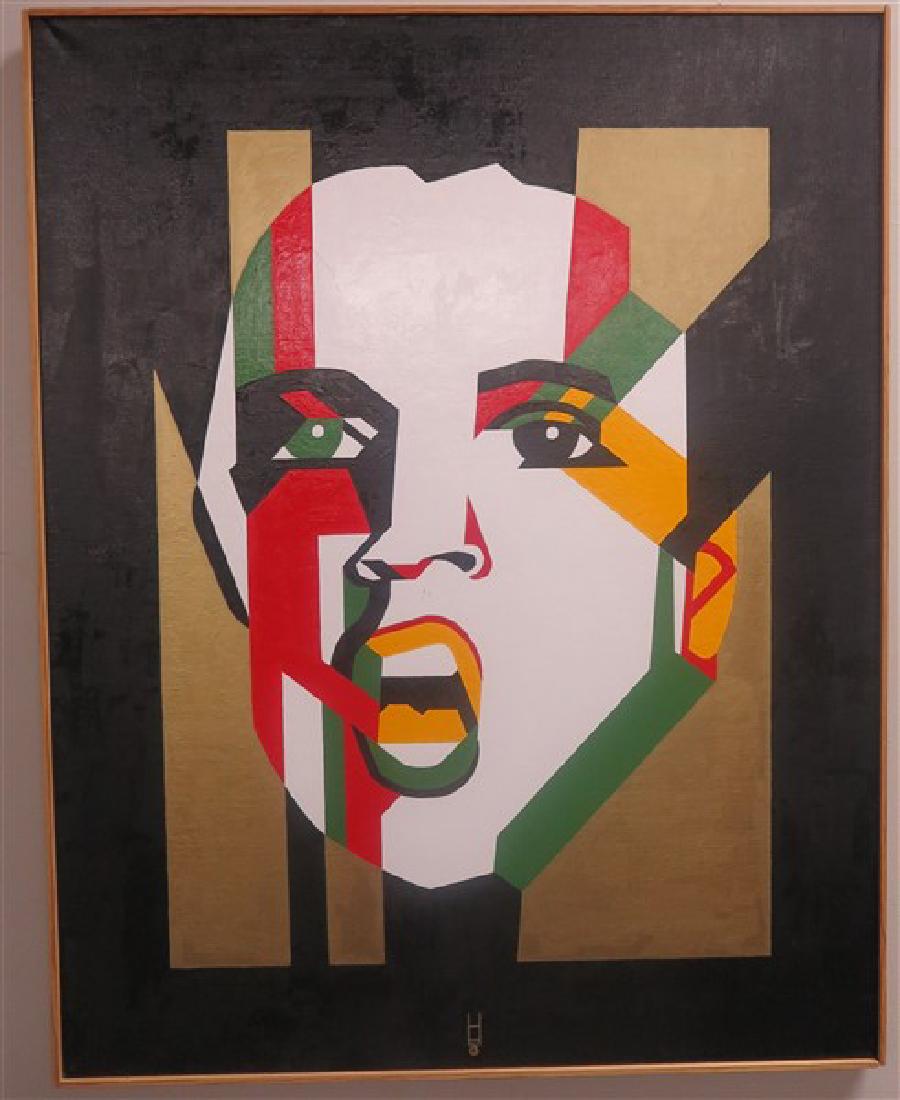 Acrylic on linen 30 X 38 Elvis Earl Hubbard: Acrylic on linen 30 X 38 Elvis Earl Hubbard