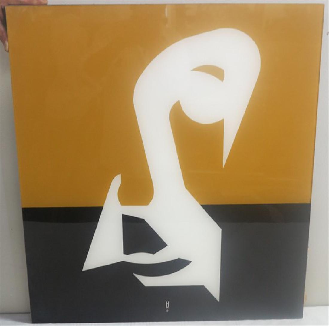 Earl Hubbard Portrait lucite 25 X 28 Frank Lloyd Wright: Earl Hubbard Portrait on lucite 25 X 28 Frank Lloyd Wright