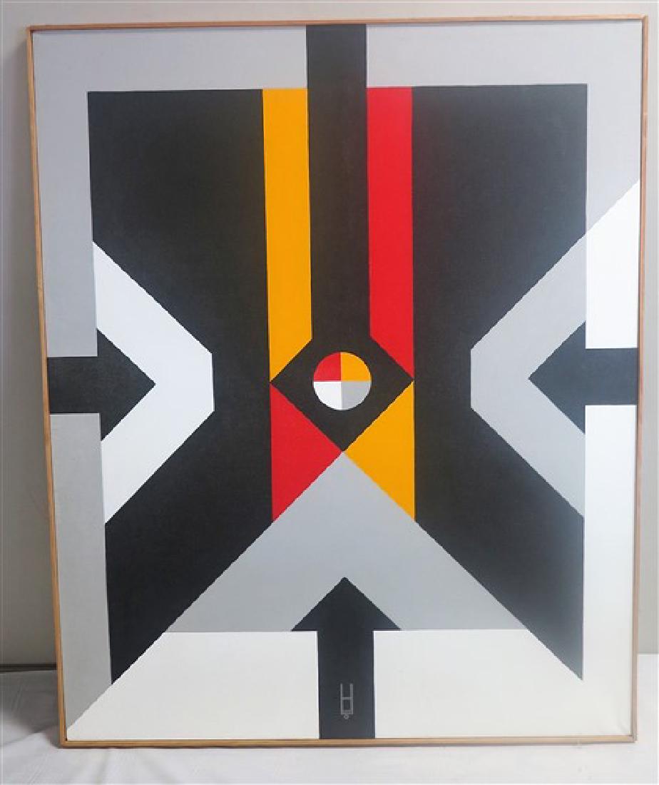 Earl Hubbard Architecture on linen 33 X 44 "Life: Earl Hubbard Architecture on linen 33 X 44 "Life's Like That"