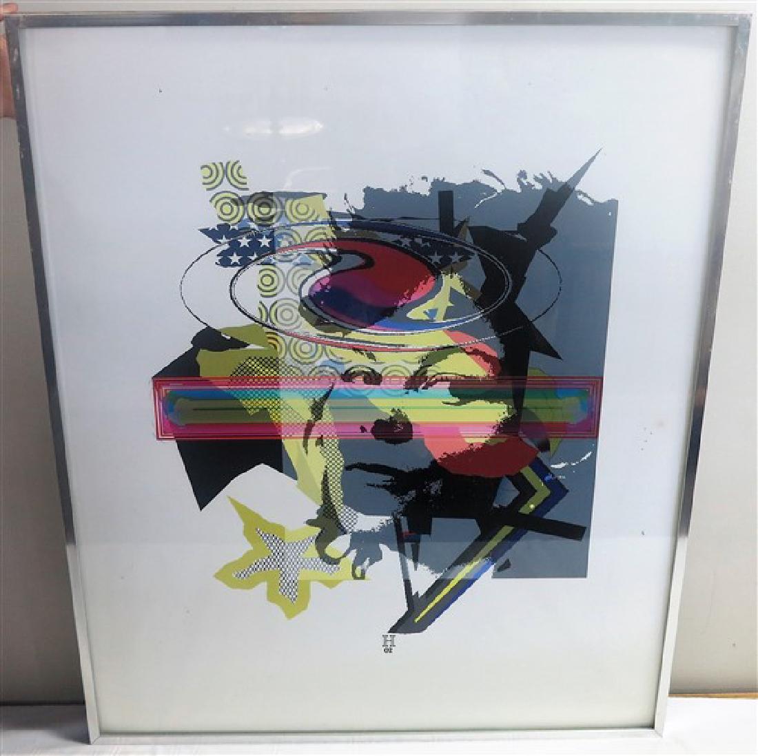 Earl Hubbard Abstract under glass 36 X 44: Earl Hubbard Abstract under glass 36 X 44 Wonderful Woodleigh