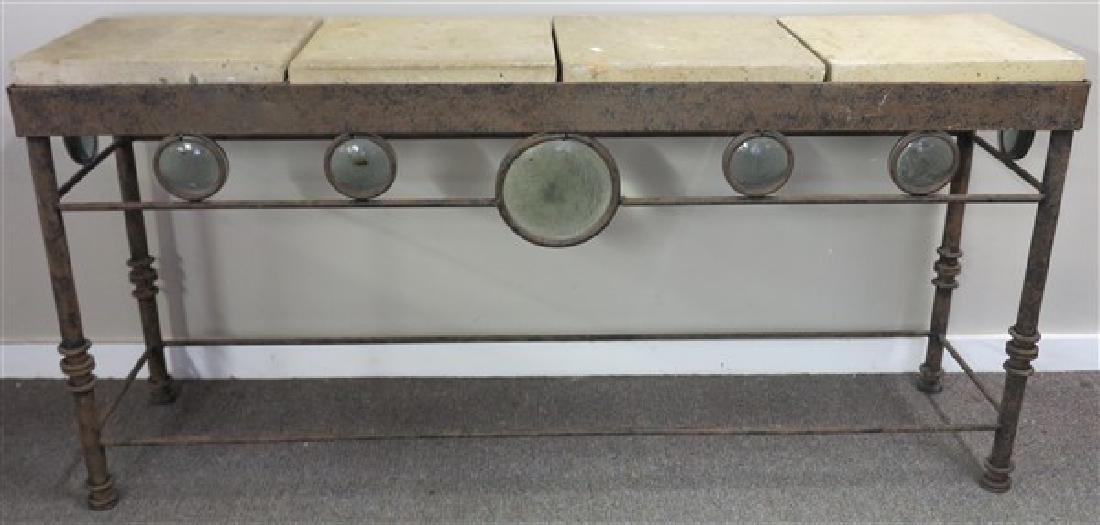 65" "4 stone" iron console (1 of 1)