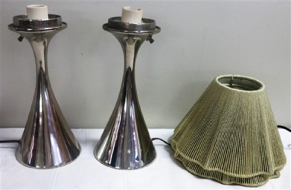 Pair 12" mid-century lamps (1 of 1)