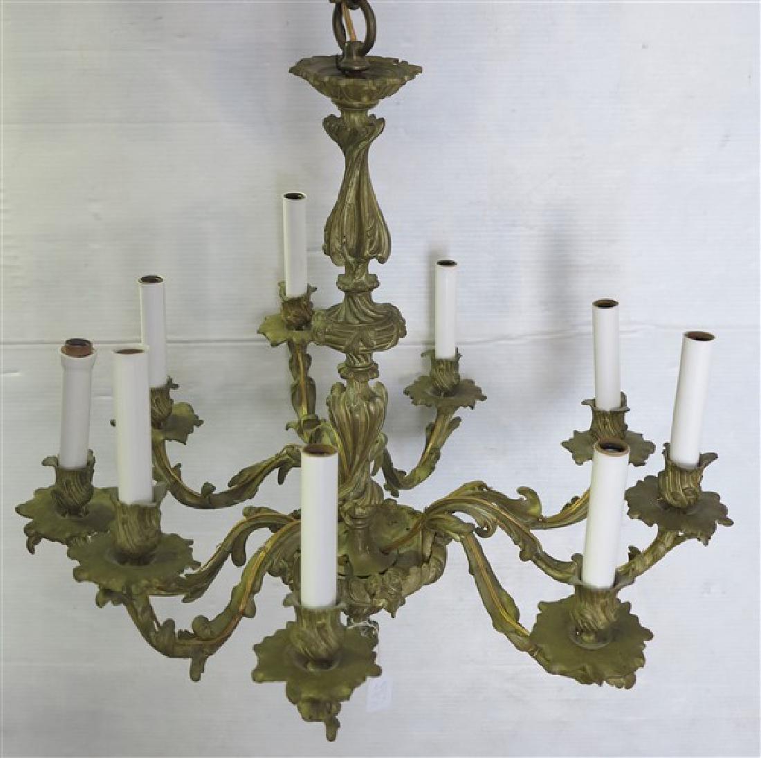 9 light bronze fixture: 9 light bronze fixture