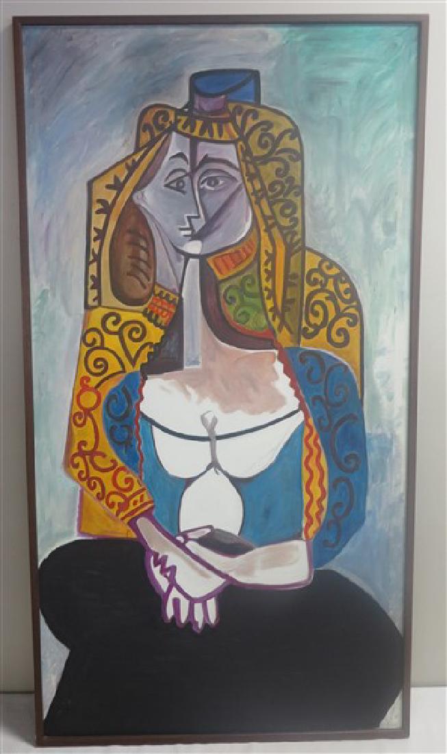 Picasso style oil on canvas (1 of 1)