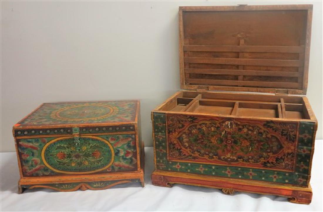 2 paint decorated boxes (1 of 1)