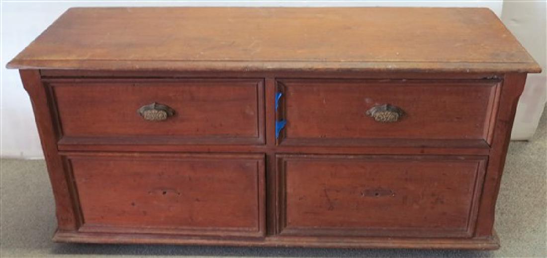 Early 4 drawer low chest (1 of 1)