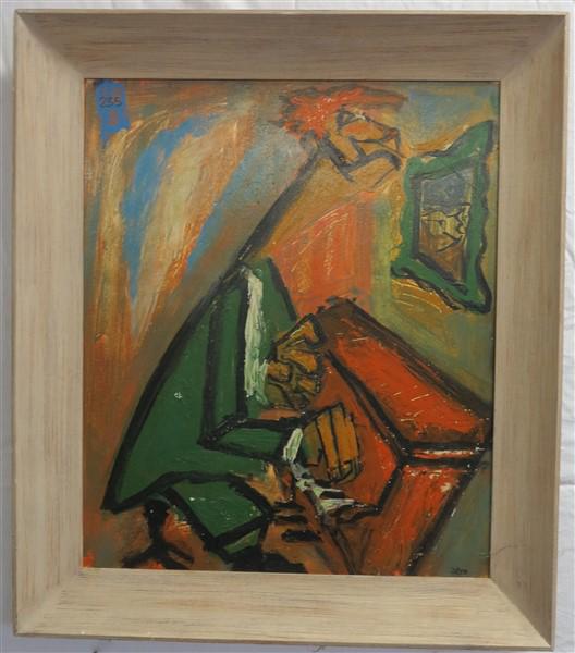 Earl Hubbard Modern Abstract O/B 25" x 29": Earl Hubbard Modern Abstract O/B 25" x 29"