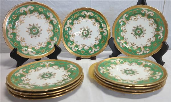 (8) 9" Minton Plates for Tiffany: (8) 9" Minton Plates for Tiffany
