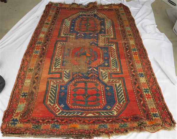 19th century Caucasian rug 3'8" X 5'4" (1 of 1)