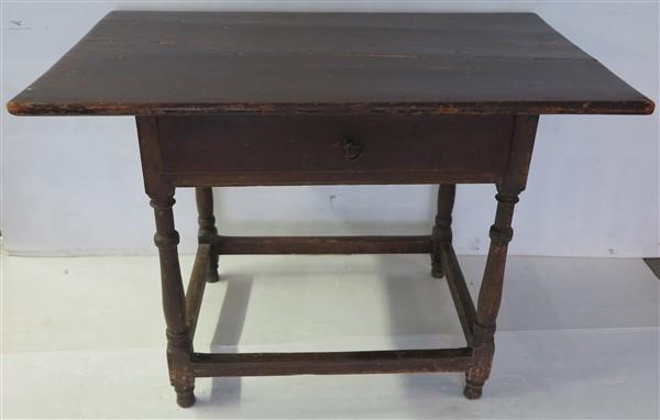 Early 1 drawer tavern table (1 of 1)