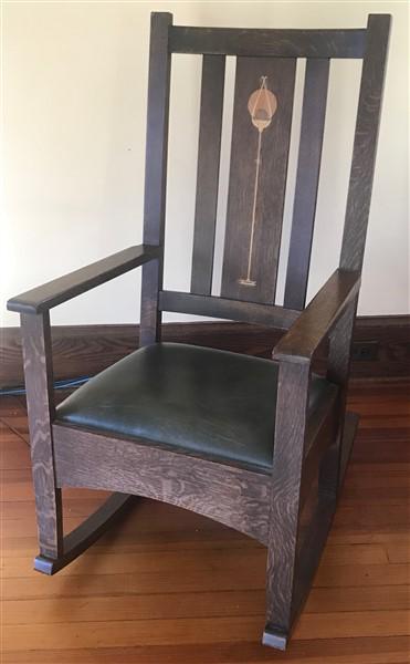 Stickley Audi arts and crafts rocker: Stickley Audi arts and crafts rocker