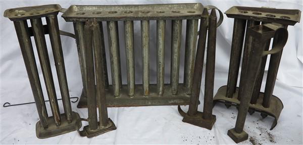 6 early candle molds (1 of 1)