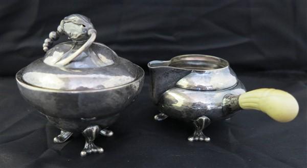 Georg Jensen sugar and creamer (1 of 2)