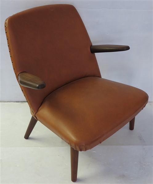 Danish armchair with brass tacking (1 of 1)