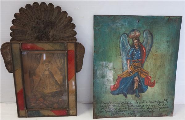 2 gild frames/tin icon/print (1 of 2)