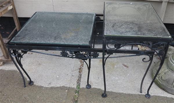 3 iron/glass garden tables (1 of 1)