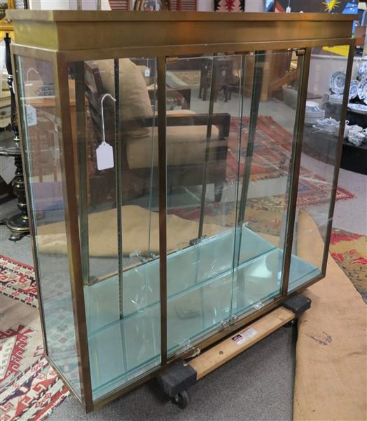 Brass and glass showcase (1 of 1)