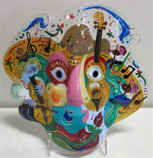 Art glass mask by Ruth Brockerman: Art glass mask by Ruth Brockerman