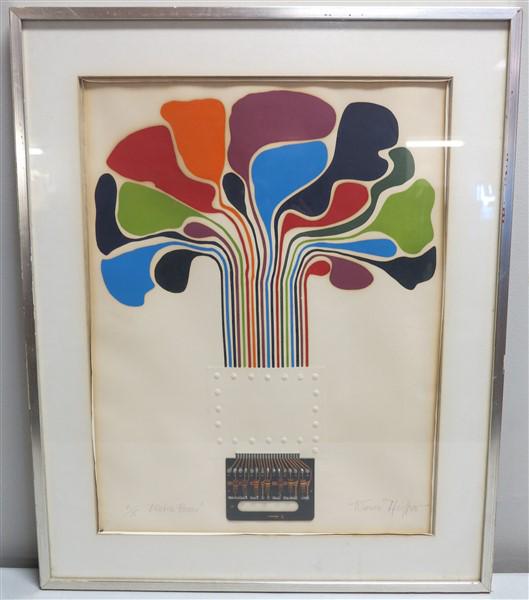 The "Electric Flower" Warren Pfieffer Pencil signed and: The "Electric Flower" Warren Pfieffer Pencil signed and numbered