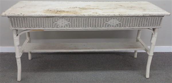 Nice quality 60" wicker console table: Nice quality 60" wicker console table