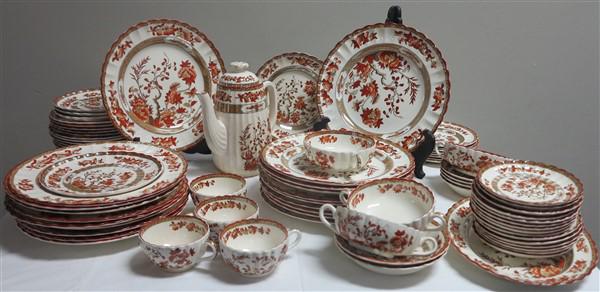 80 piece Copeland Spode India Tree China Service: 80 piece Copeland Spode India Tree China Service