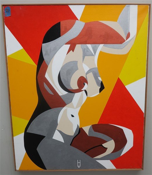 Acrylic on Linen, Earl Hubbard: Acrylic on Linen, Earl Hubbard