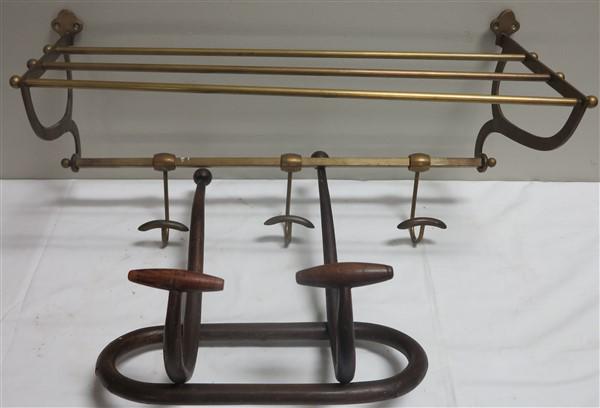 Luggage Rack and Bentwood Hat Rack: Luggage Rack and Bentwood Hat Rack