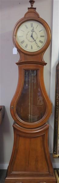 Contemporary Ethan Allen Tall Case Clock: Contemporary Ethan Allen Tall Case Clock
