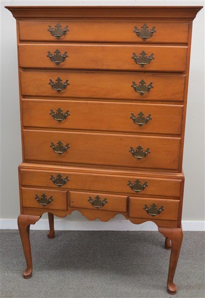 9 Drawer Maple Highboy: 9 Drawer Maple Highboy