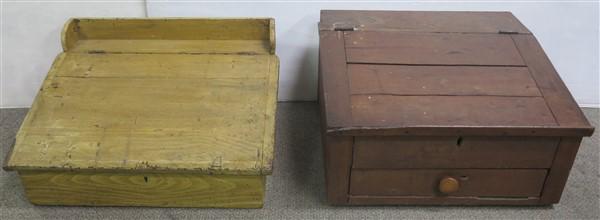 2 - 19th Cent. Schoolmasters Desks: 2 - 19th Cent. Schoolmasters Desks